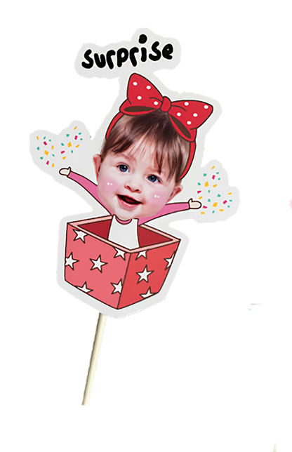 topper de tarta cartoon personalizado con cara /cake topper cartoon