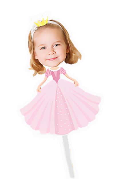 topper de tarta cartoon personalizado con cara /cake topper cartoon