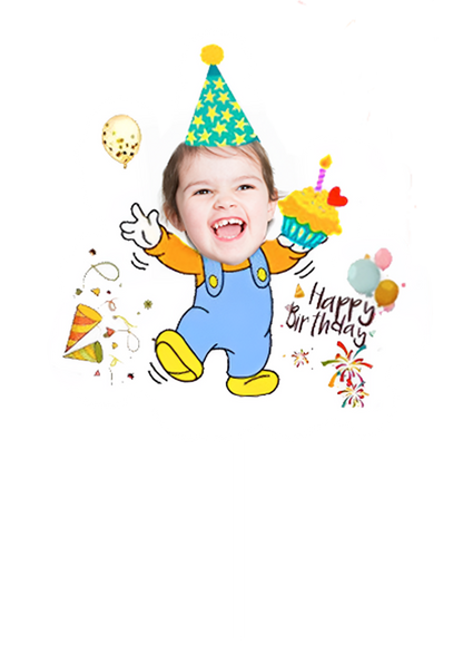 topper de tarta cartoon personalizado con cara /cake topper cartoon