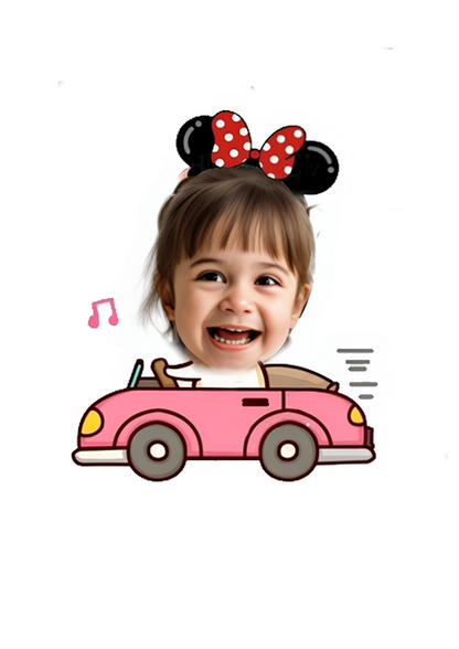 topper de tarta cartoon personalizado con cara /cake topper cartoon