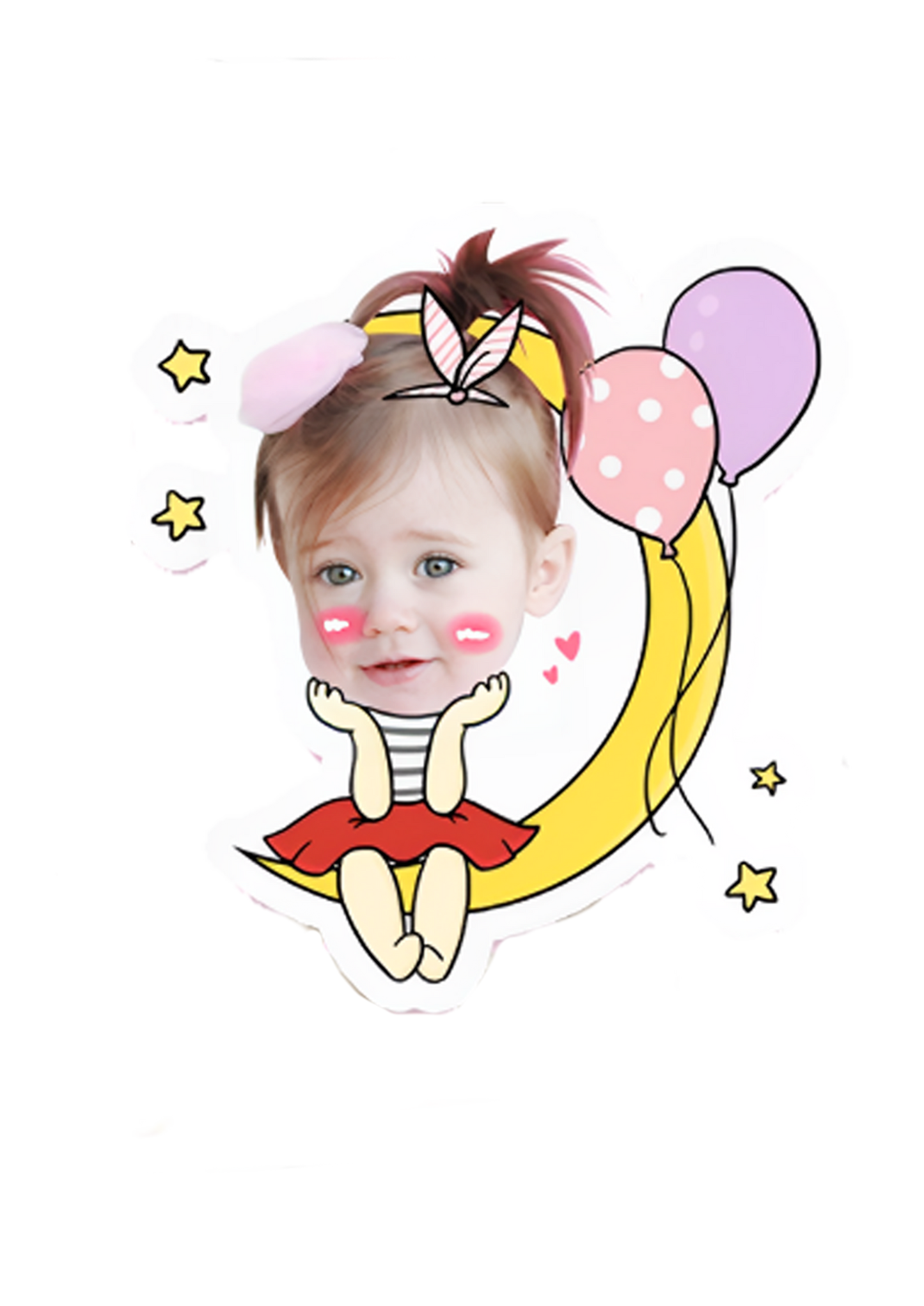 topper de tarta cartoon personalizado con cara /cake topper cartoon