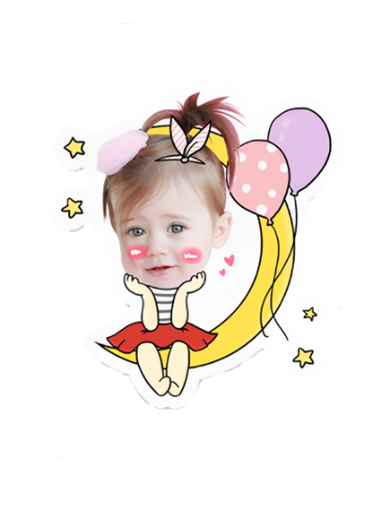 topper de tarta cartoon personalizado con cara /cake topper cartoon