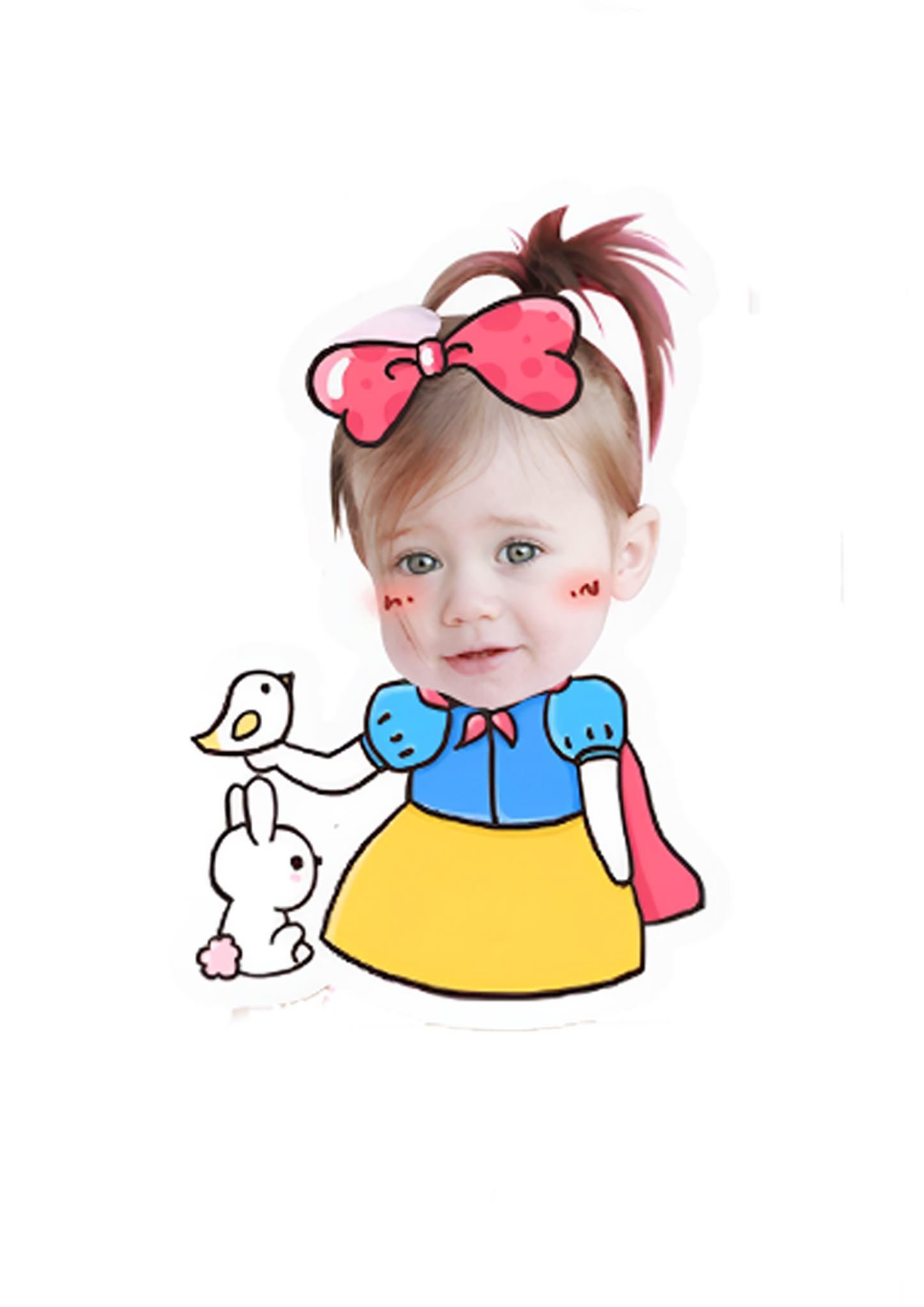 topper de tarta cartoon personalizado con cara /cake topper cartoon