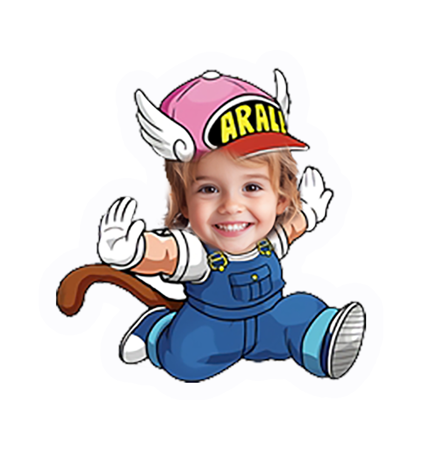topper de tarta cartoon personalizado con cara /cake topper cartoon