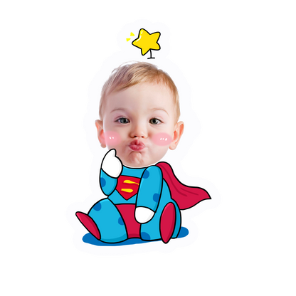 topper de tarta cartoon personalizado con cara /cake topper cartoon