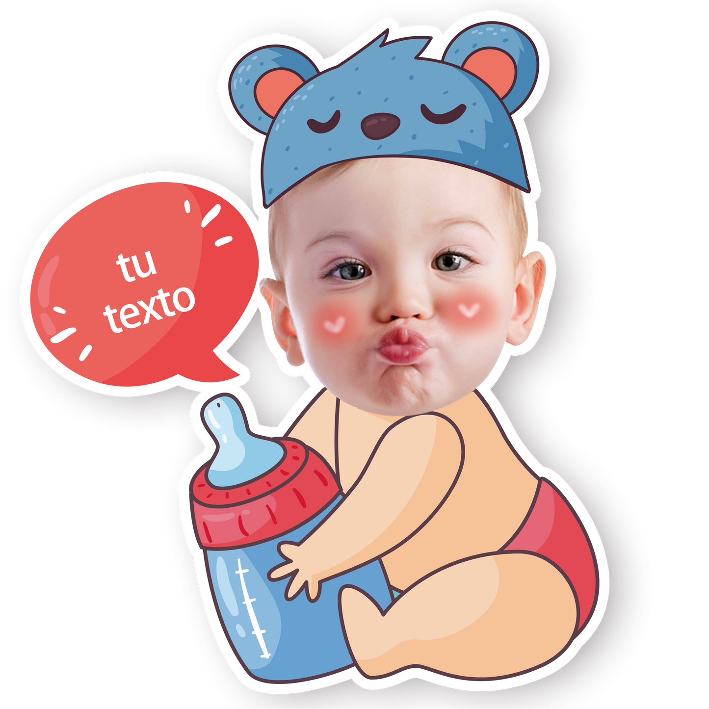 topper de tarta cartoon personalizado con cara /cake topper cartoon
