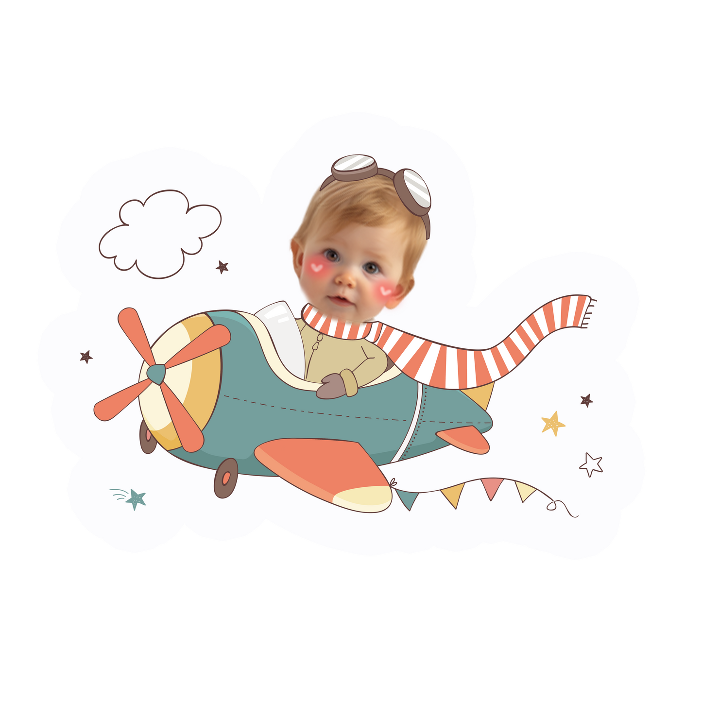 topper de tarta cartoon personalizado con cara /cake topper cartoon