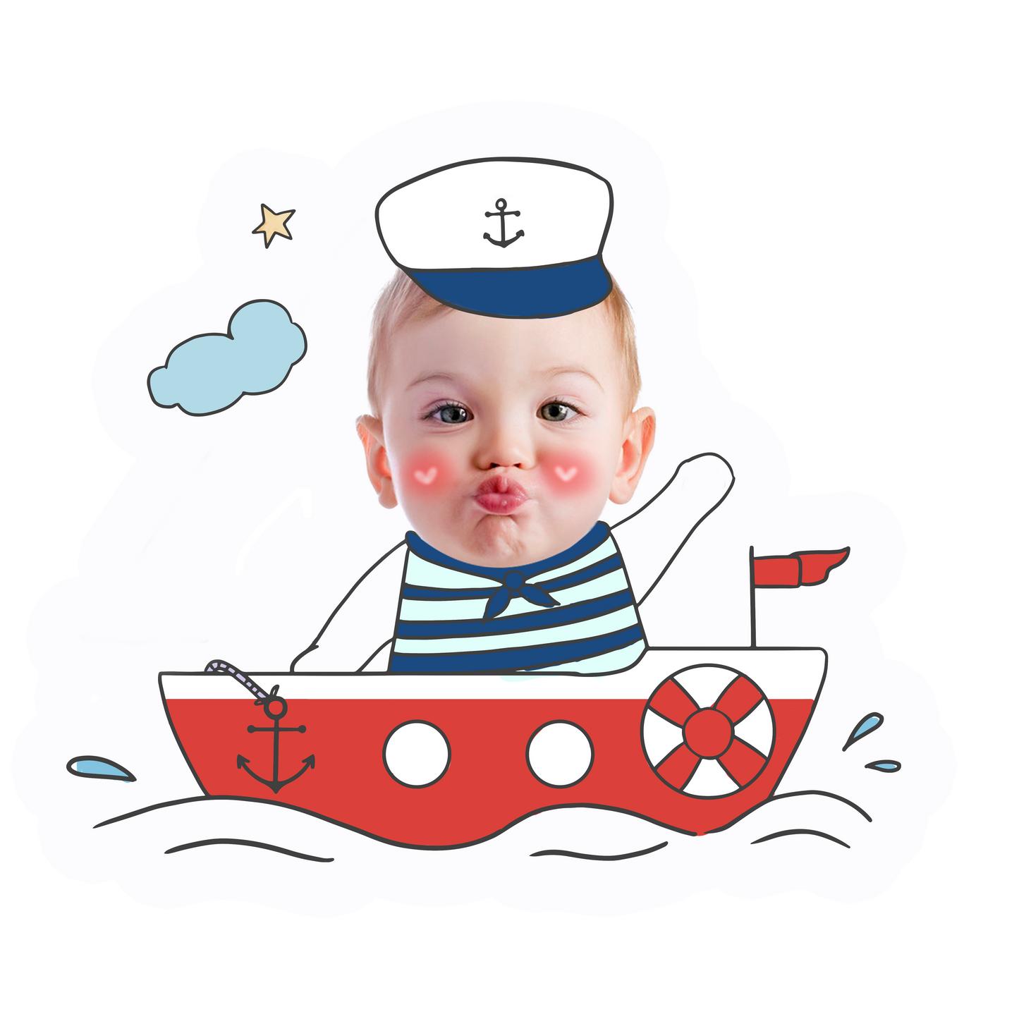 topper de tarta cartoon personalizado con cara /cake topper cartoon
