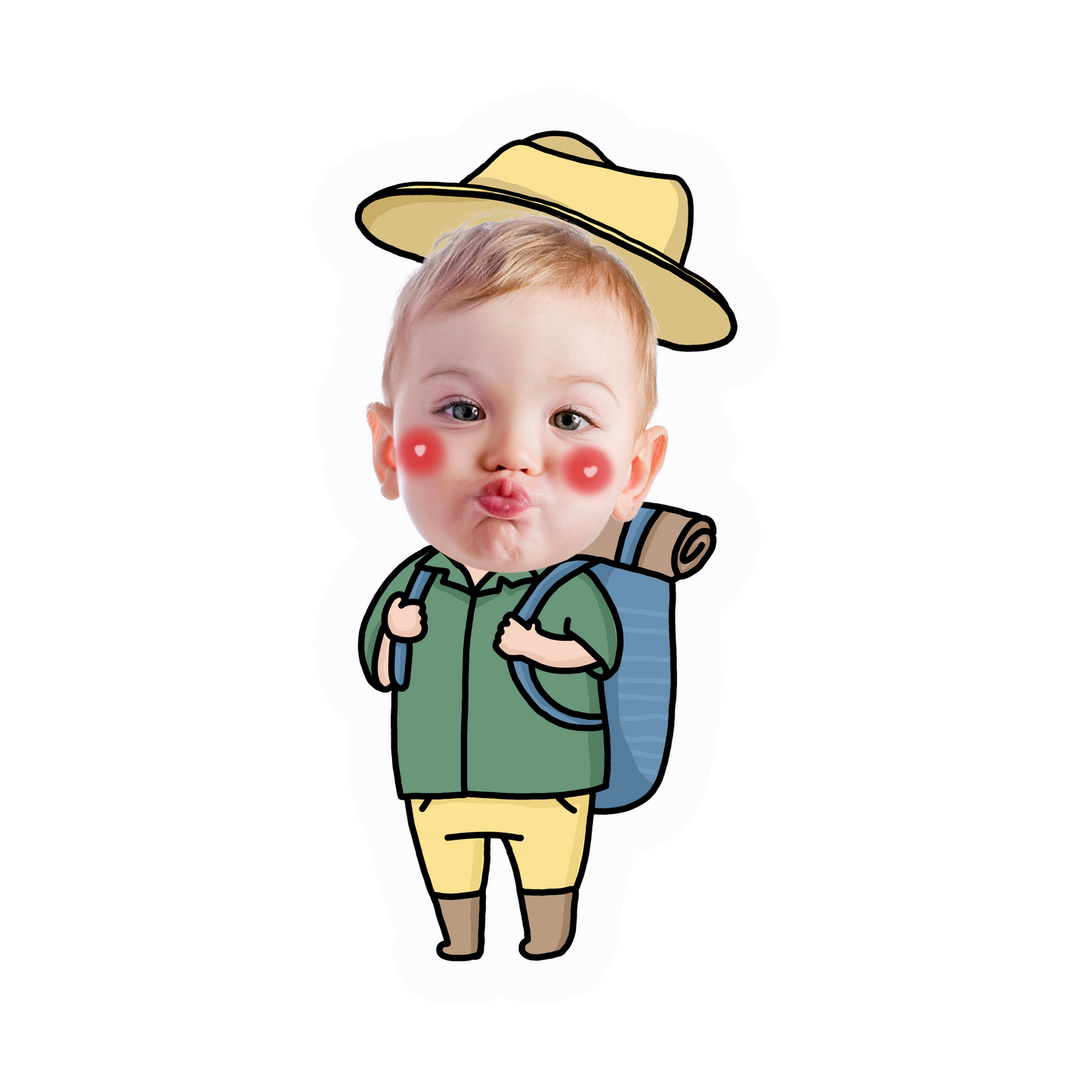 topper de tarta cartoon personalizado con cara /cake topper cartoon