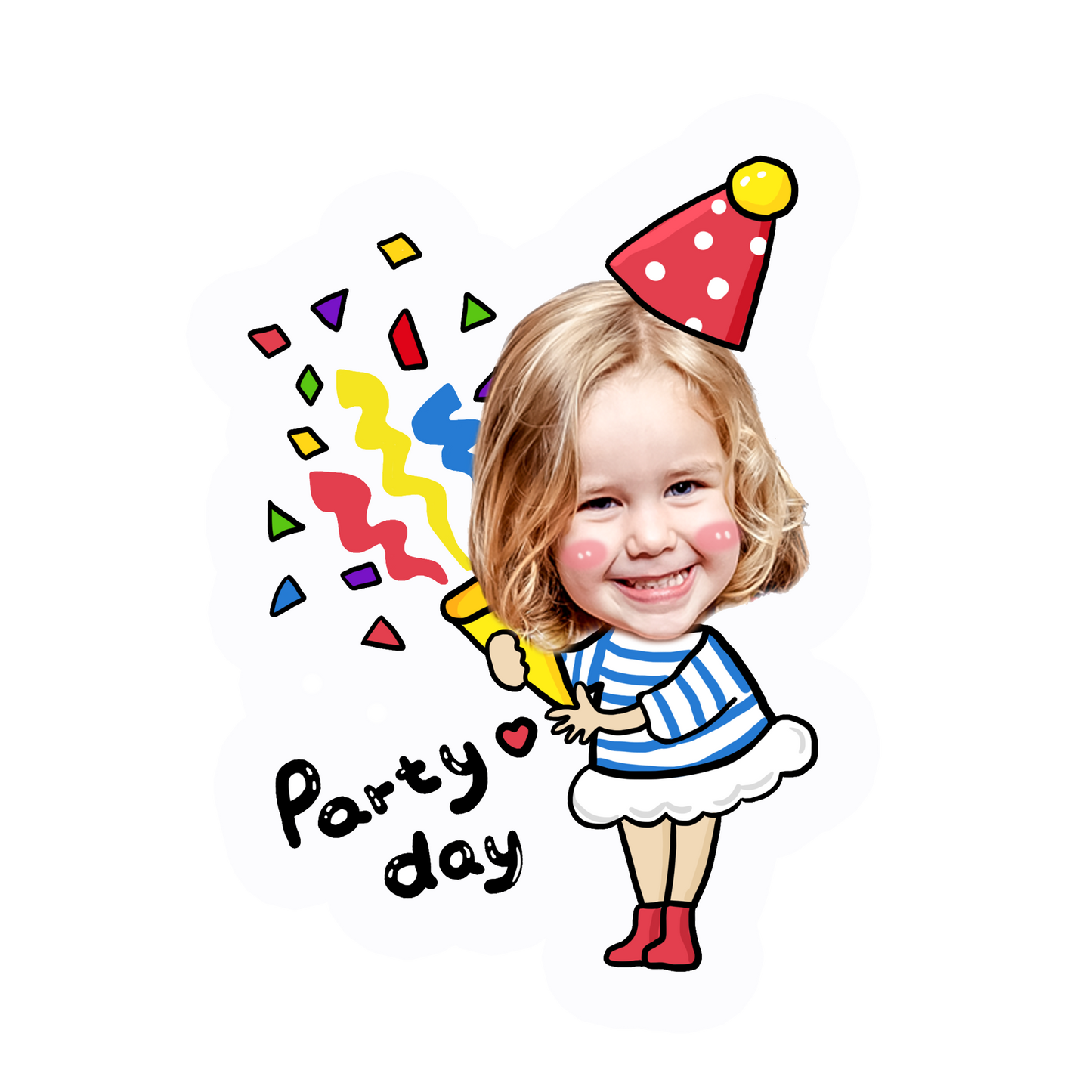topper de tarta cartoon personalizado con cara /cake topper cartoon