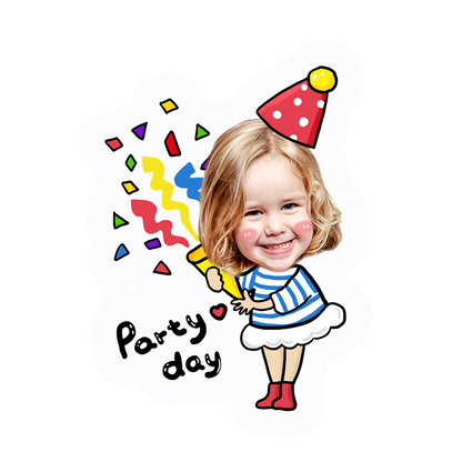 topper de tarta cartoon personalizado con cara /cake topper cartoon