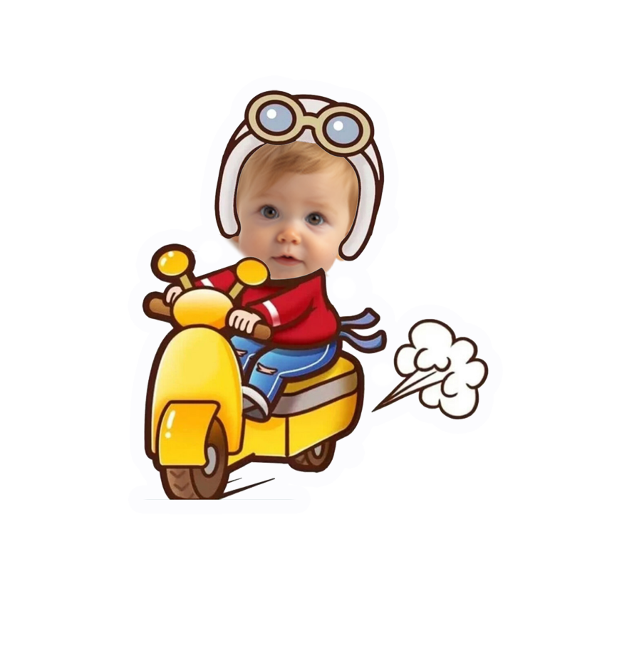 topper de tarta cartoon personalizado con cara /cake topper cartoon