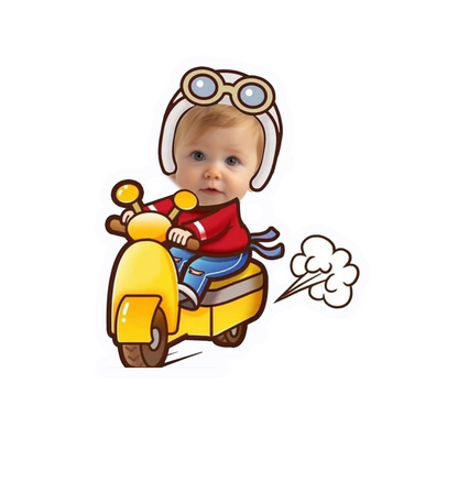 topper de tarta cartoon personalizado con cara /cake topper cartoon