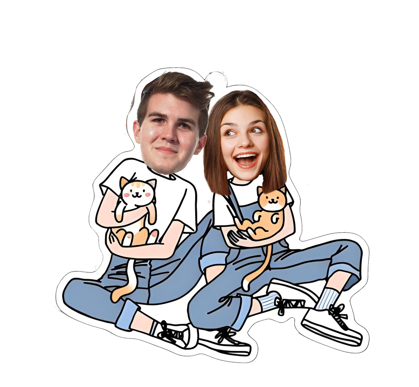 topper de tarta cartoon personalizado con cara /cake topper cartoon