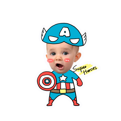 topper de tarta cartoon personalizado con cara /cake topper cartoon