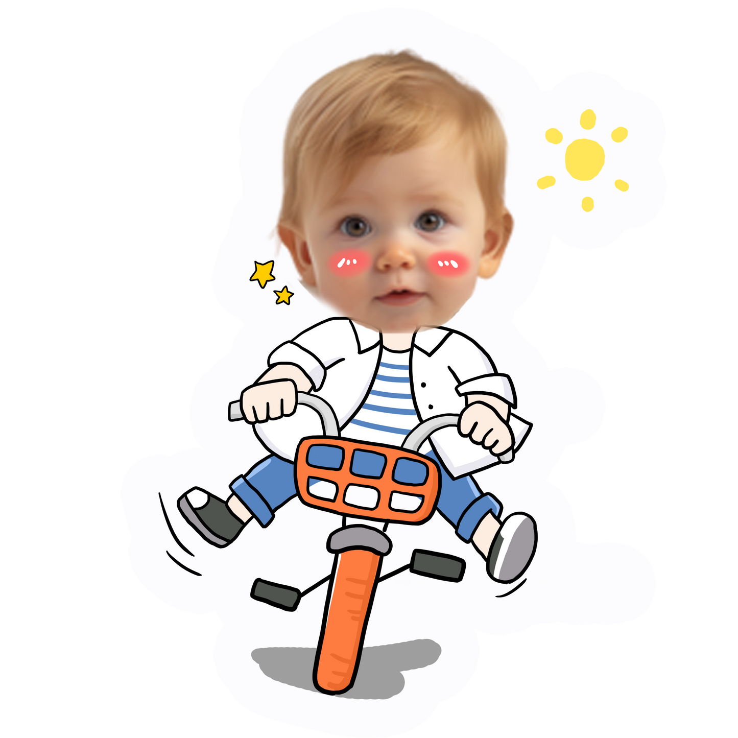 topper de tarta cartoon personalizado con cara /cake topper cartoon