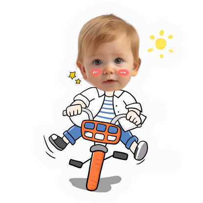 topper de tarta cartoon personalizado con cara /cake topper cartoon