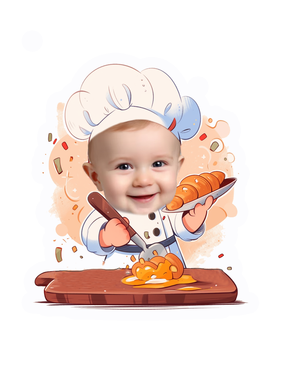 topper de tarta cartoon personalizado con cara /cake topper cartoon