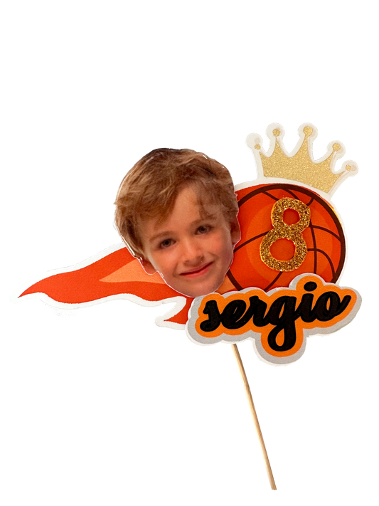 topper de tarta personalizado baloncestista /cake topper basketball player