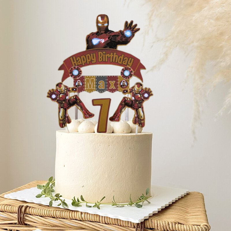 topper de tarta personalizado ironman/cake topper ironman