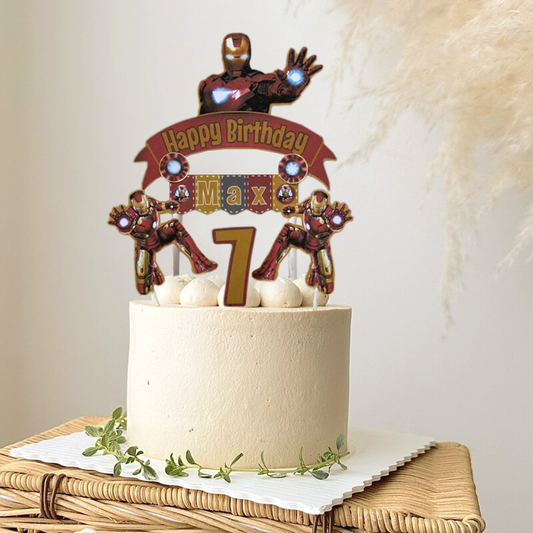 topper de tarta personalizado ironman/cake topper ironman